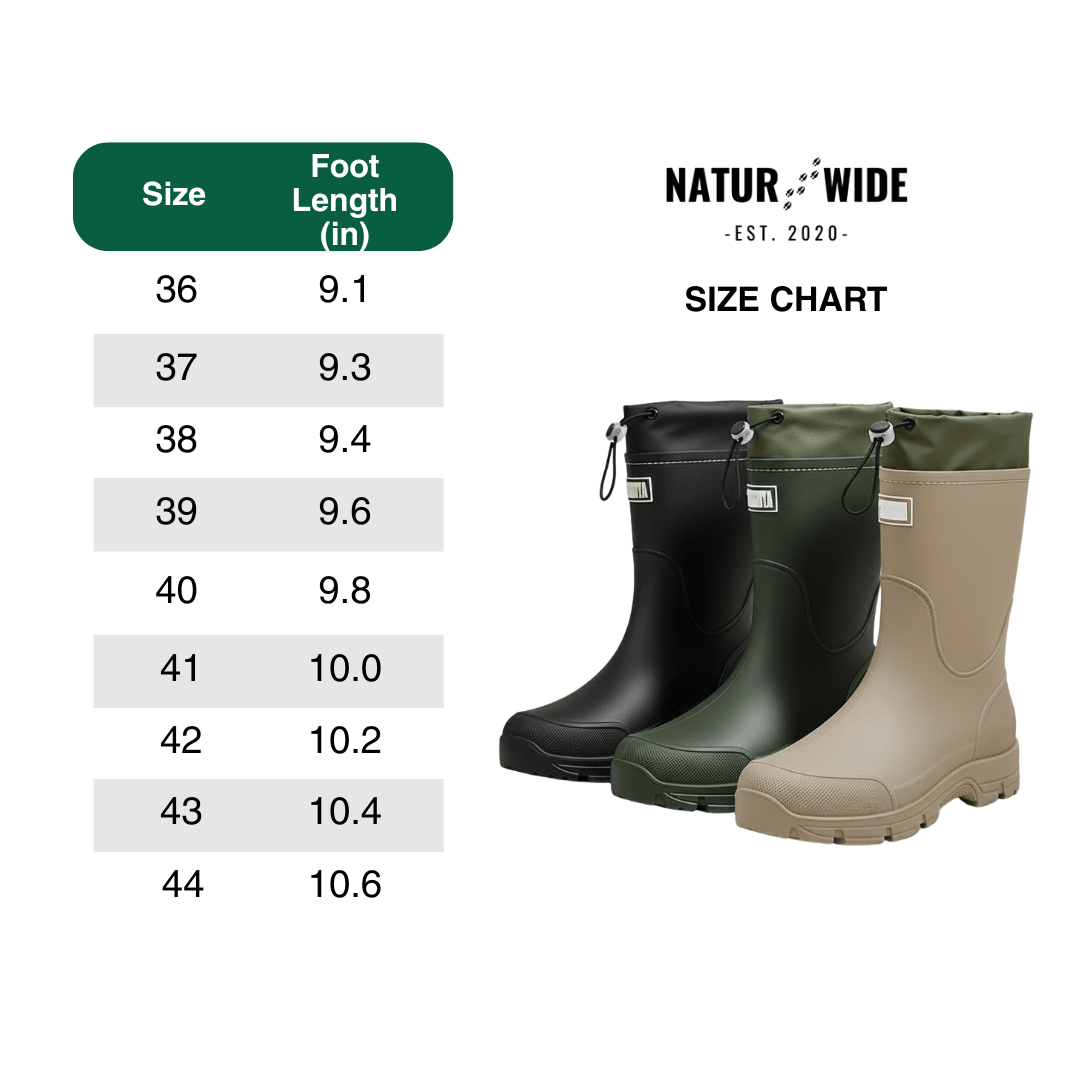 Waterproof Outdoor Rubber Boots Unisex – Slip-Resistant, Durable & Long-Lasting