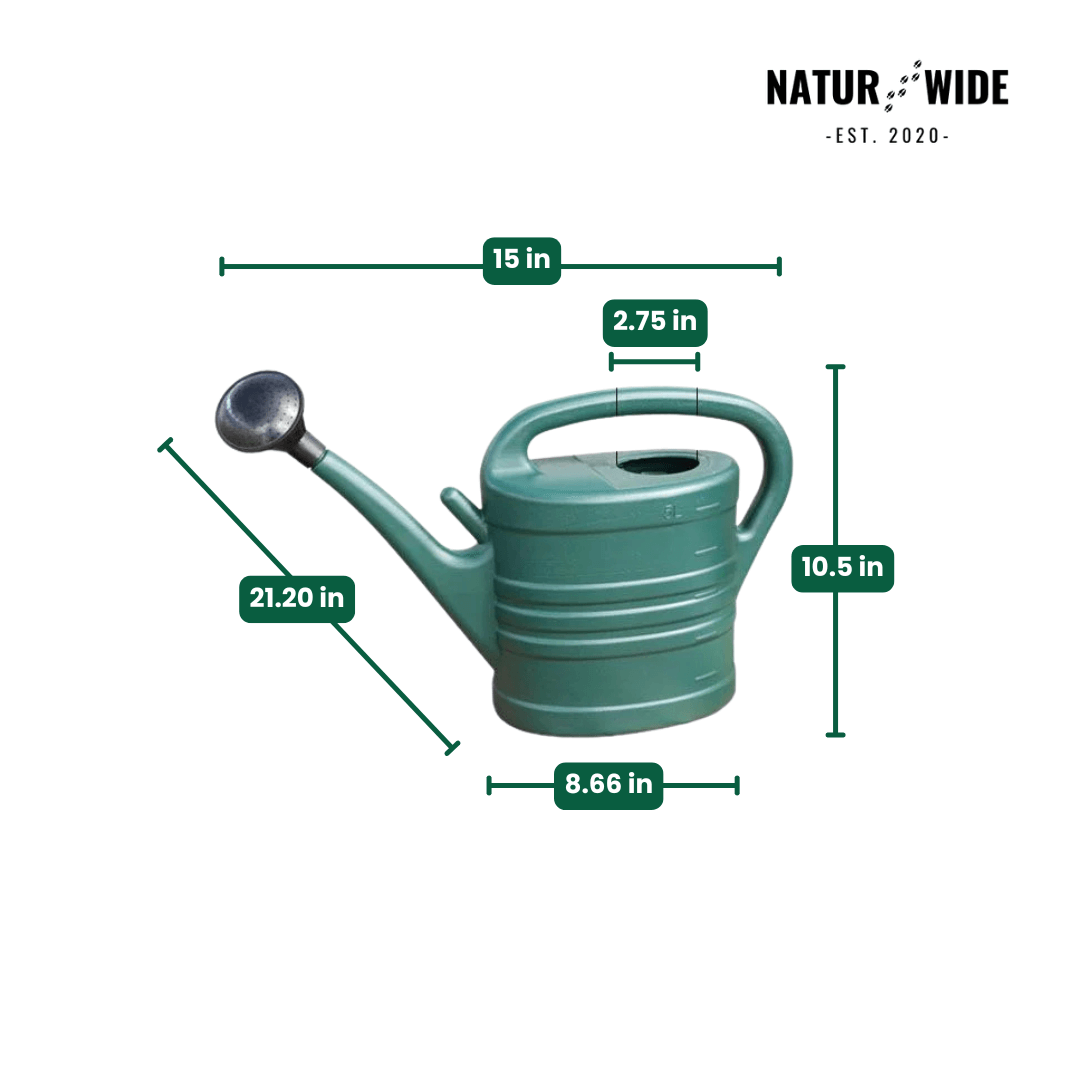 Garden Watering Can 1.3 Gallon – Long Spout & Sprinkler Head