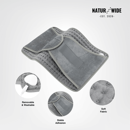 Electric Back Heating Belt – Waist Warmer with 9 Heat Settings &amp; Timer