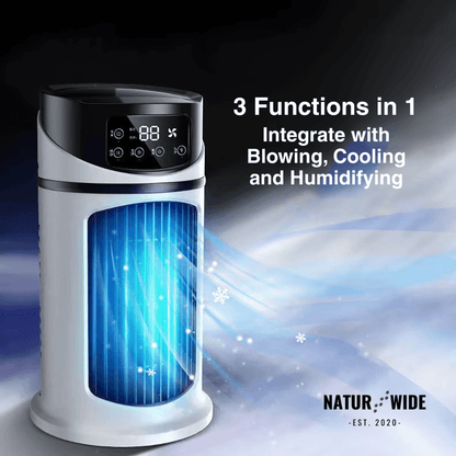 Mini Mobile Air Conditioner 3-in-1 – Cooler, Humidifier & Air Purifier