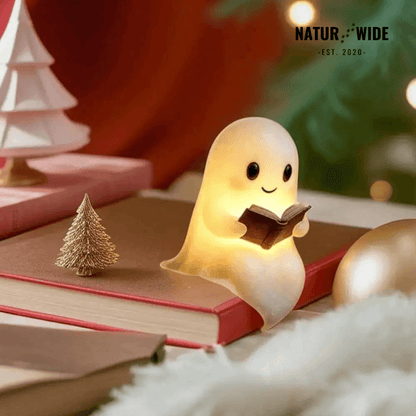 Cute Ghost Reading Lamp – 3D LED Night Light & Decor