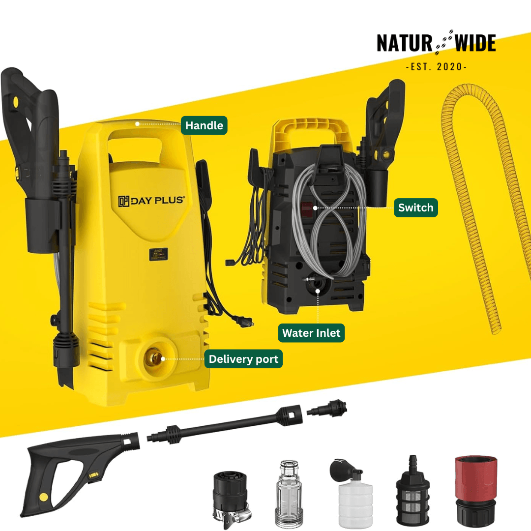 900W Electric Pressure Washer – 7m Hose, Adjustable Nozzle