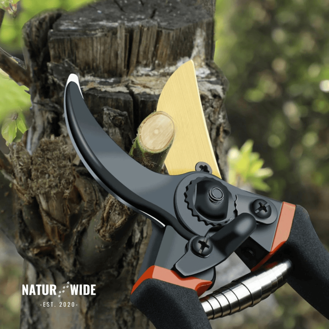 AIRAJ 8.5 Inch Pruner Shears SK5 Blade Pruning Scissors for Bonsai Fruit Trees Flowers Pruners，Ergonomic Non-slip Handles