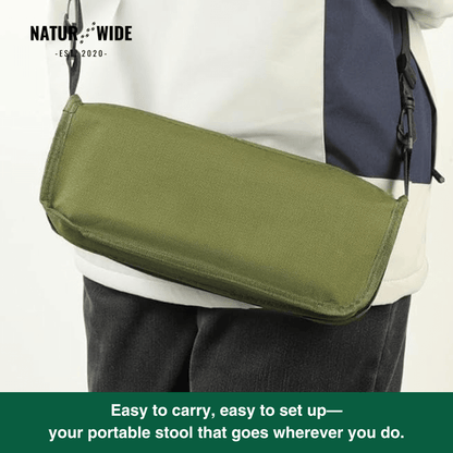 Foldable Camping Stool – Lightweight, Portable & Durable with Carry Bag for Travel