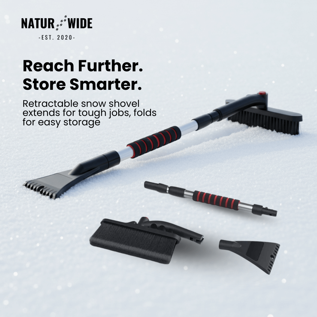 Extendable Snow Shovel & Ice Scraper