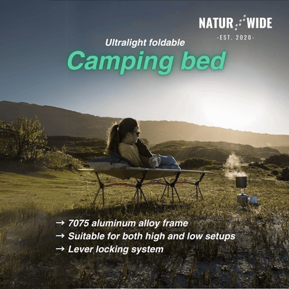 Naturwide Outdoor Camp Bed – Ultralight &amp; Foldable