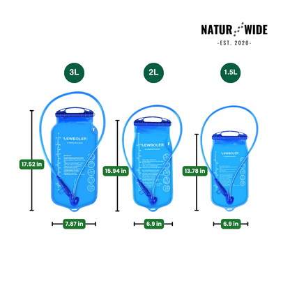 BPA-Free Hydration Bladder Water Reservoir (51oz/68oz/101oz)