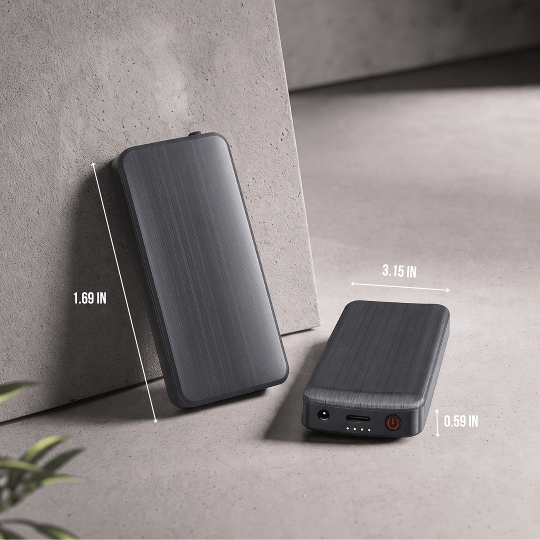 Power Bank Pair for Heated Socks — 3.7V / 2A, 2×4,000 mAh