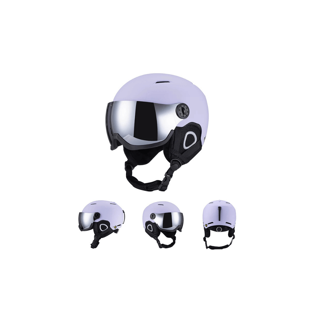 Premium Ski Helmet with Integrated Goggles – Warm &amp; Shockproof