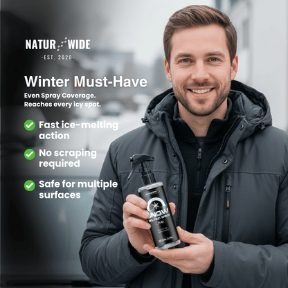 Fast-Acting Car Deicer Spray – Ice &amp; Frost Remover (3.4 fl oz / 100ml)