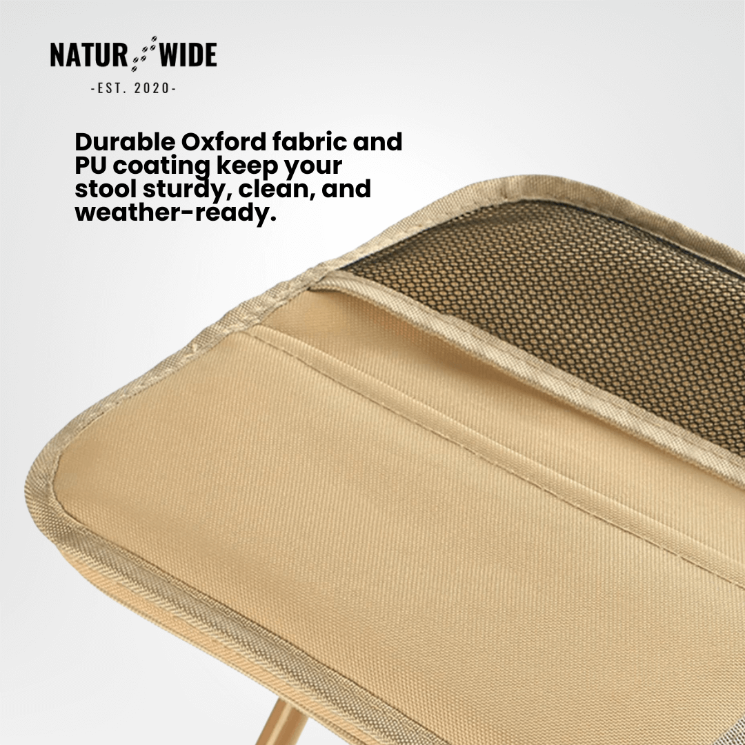 Foldable Camping Stool – Lightweight, Portable & Durable with Carry Bag for Travel