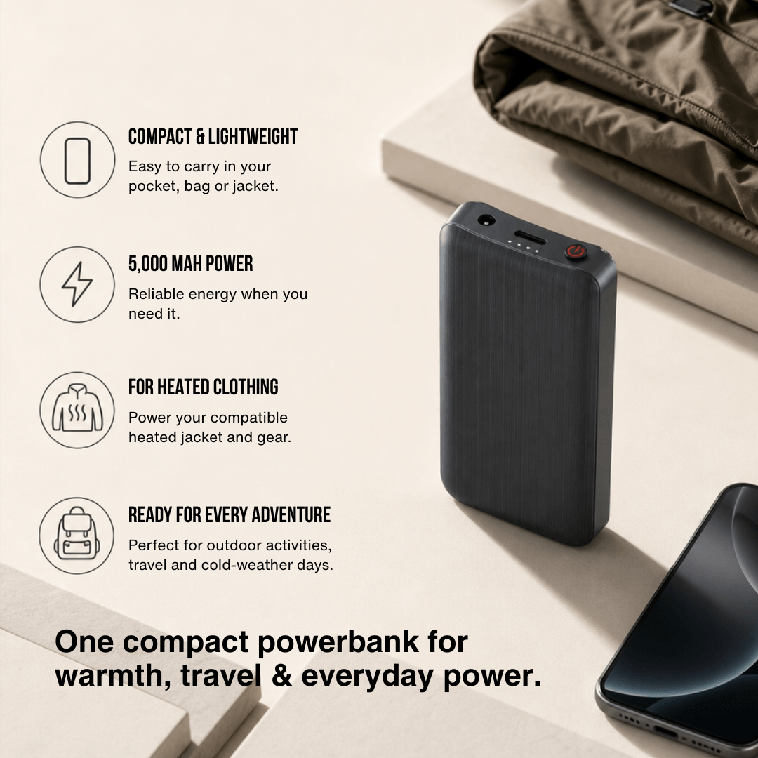 Power Bank Pair for Heated Socks — 3.7V / 2A, 2×4,000 mAh