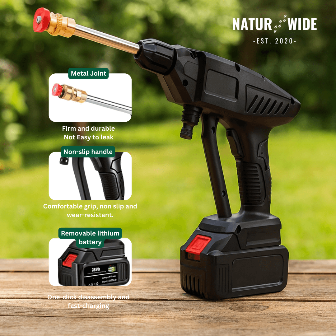 Cordless pressure washer - portable, powerful &amp; flexible