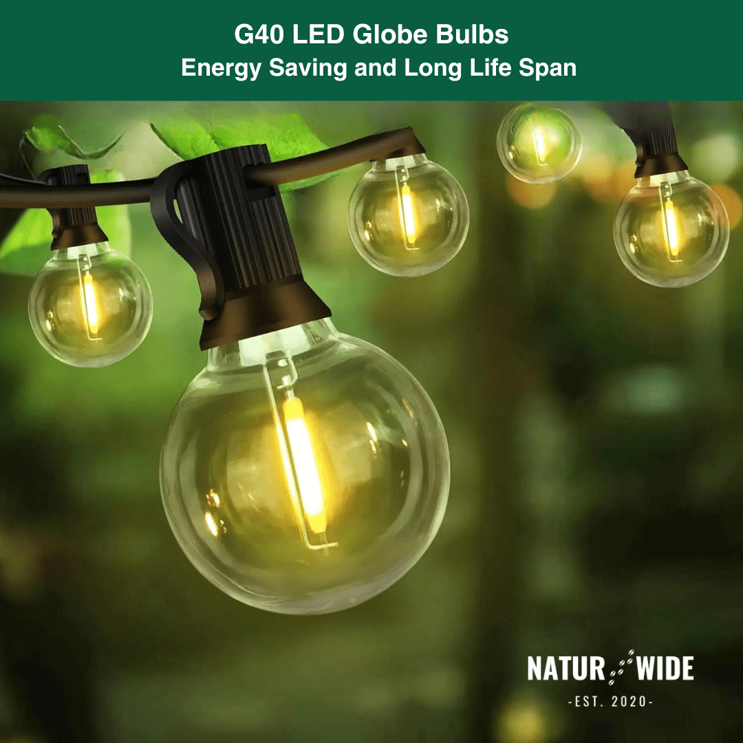 LED Outdoor String Lights – Shatterproof & Weatherproof (Plugin)