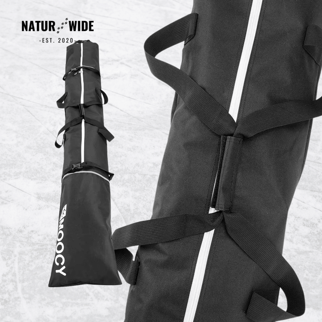 2-Piece Ski Bag Set – Ski Carrier &amp; Boot Bag Combo (Adjustable up to 80")