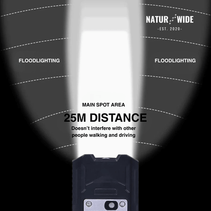 20W Rechargeable 9-LED Bike Headlight & Power Bank
