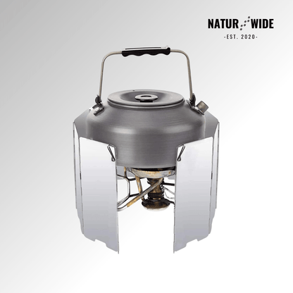Ultralight 9-Plate Foldable Camping Stove Windshield