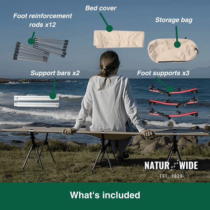 Naturwide Outdoor Camp Bed – Ultralight &amp; Foldable