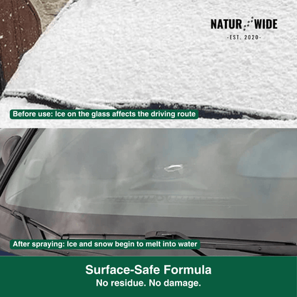 Fast-Acting Car Deicer Spray – Ice &amp; Frost Remover (3.4 fl oz / 100ml)