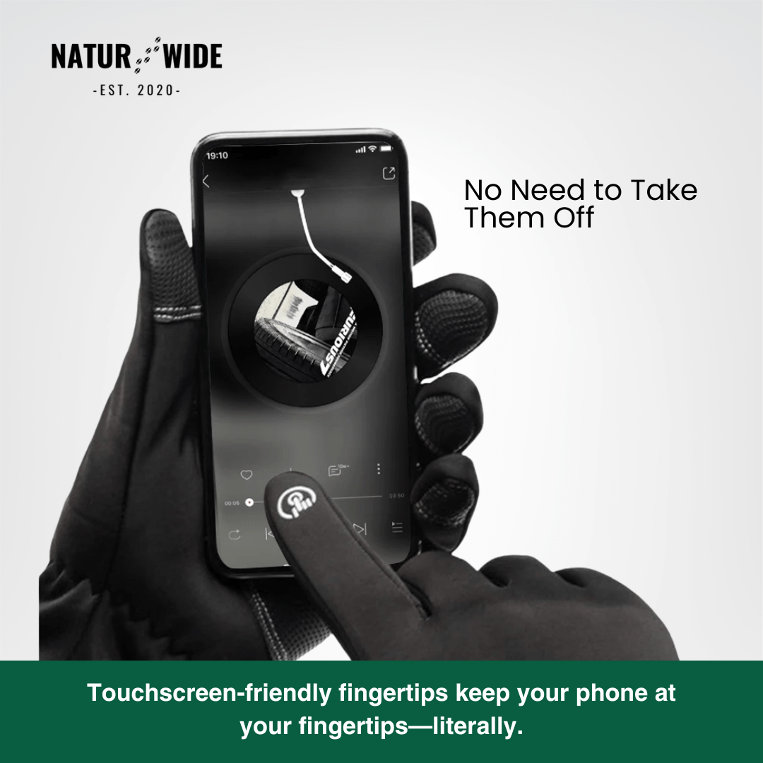 Naturwide Winter Gloves – Waterproof, Windproof & Touchscreen-Compatible