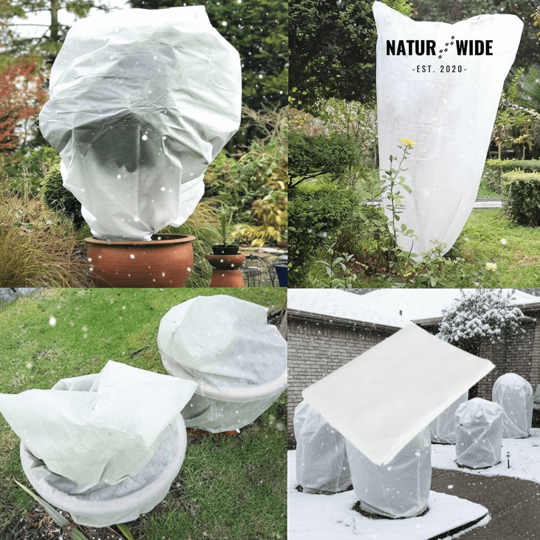 Winter Plant Protection Bag – Fleece Frost Cover with Zipper