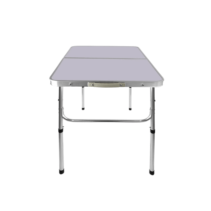 Adjustable Height Folding Camping Table – Portable Aluminum Picnic Desk