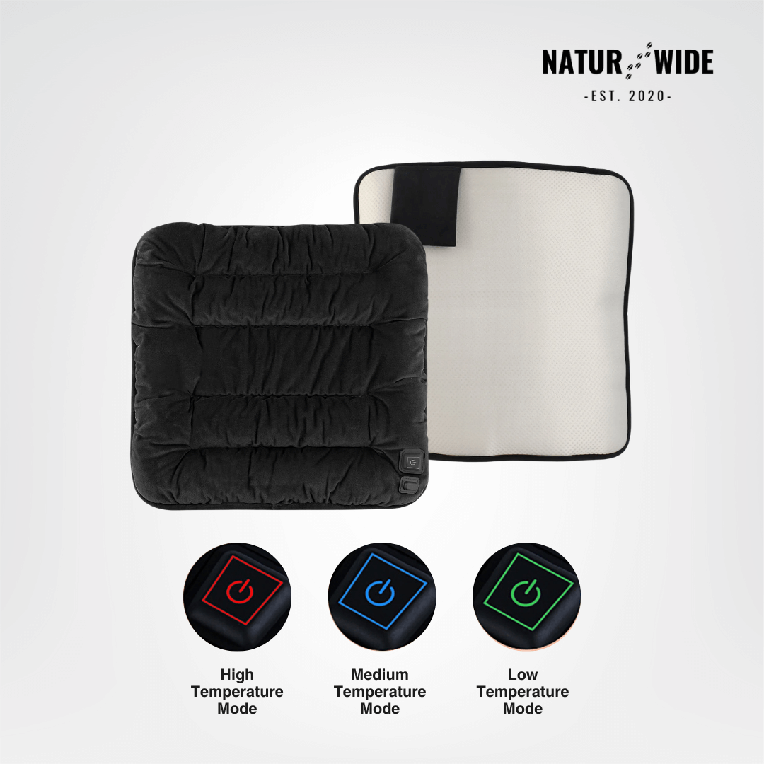 USB Electric Heating Cushion 18" – Heated Pad for Chair, Car &amp; Pets