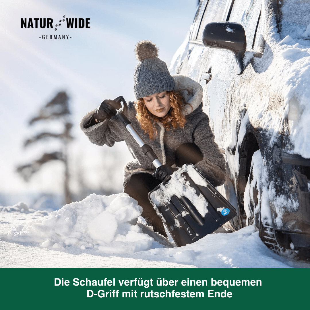 Telescopic Snow Shovel – Compact, Strong & Adjustable Shovel for Car and Garden