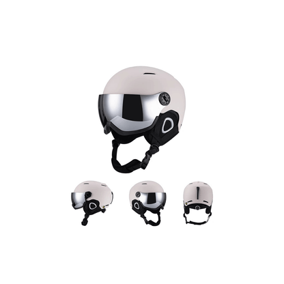 Premium Ski Helmet with Integrated Goggles – Warm &amp; Shockproof