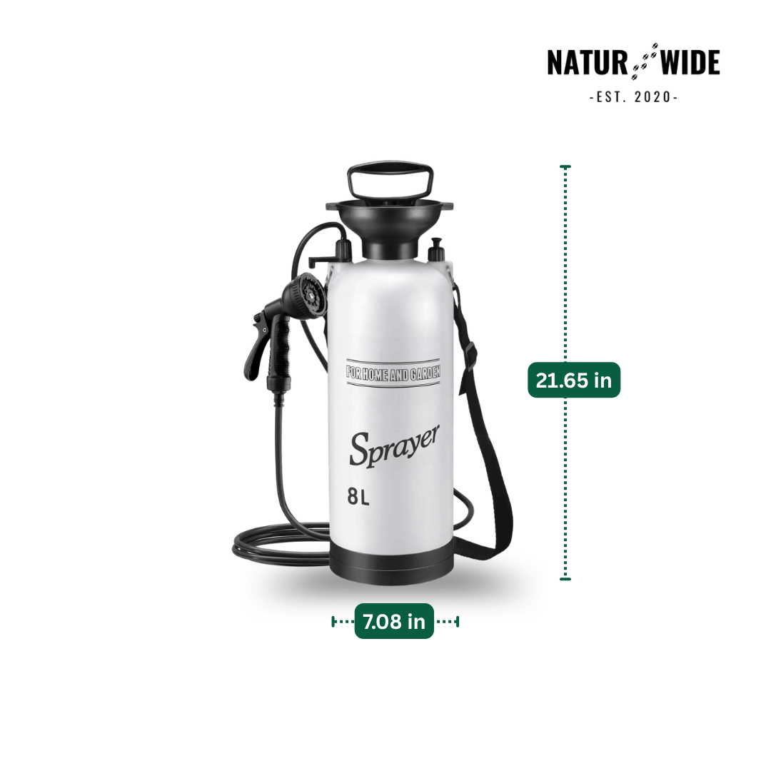 Portable Manual Camping Shower – 3/5/8L Hand Pump with 3m Hose