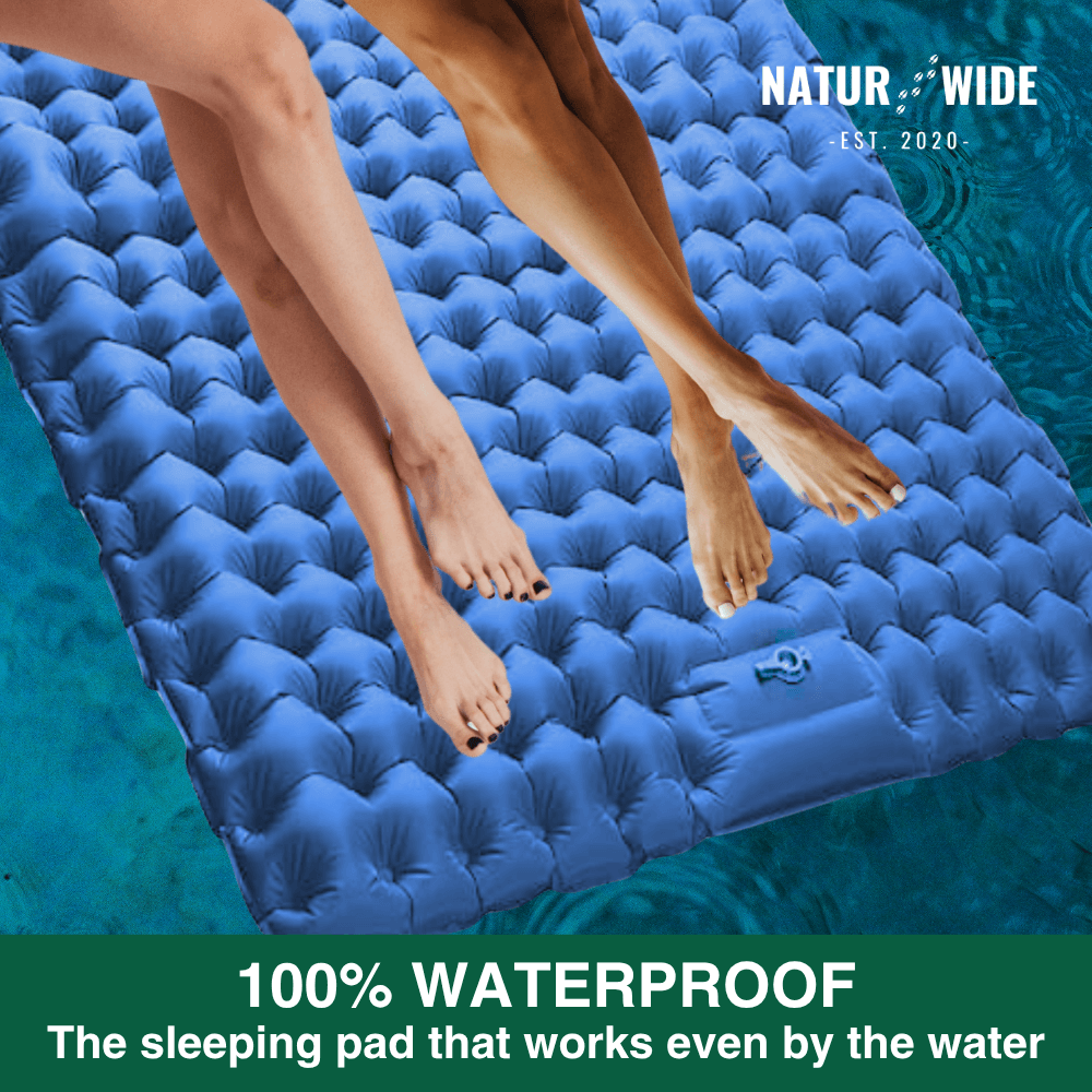 Ultralight, compact 2-in-1 sleeping mat – ideal for any adventure for two.