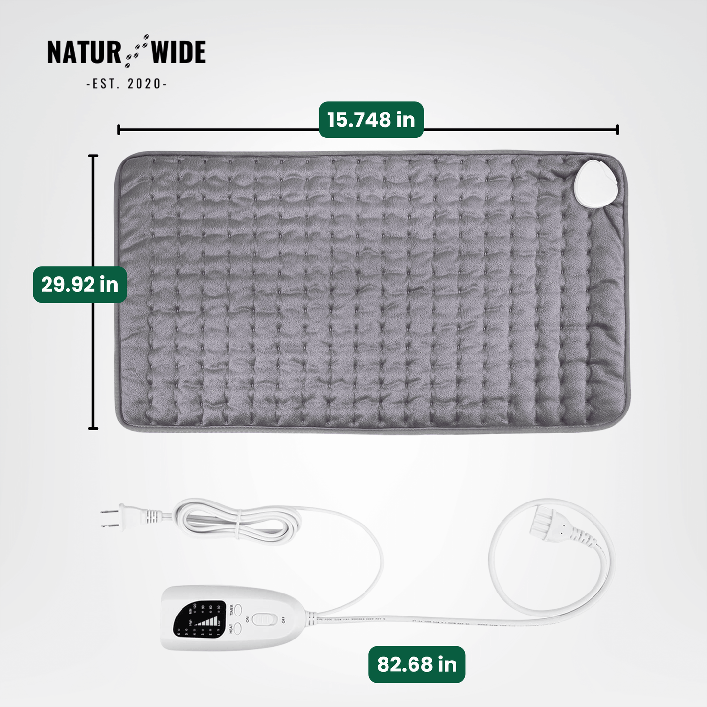 Electric Heating Blanket – Heat Pad for Back, Belly & Legs with 6 Temperature Levels