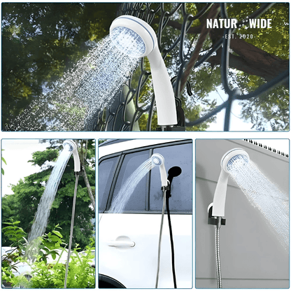 Electric Camping Shower Pump – 5000mAh Rechargeable with Display