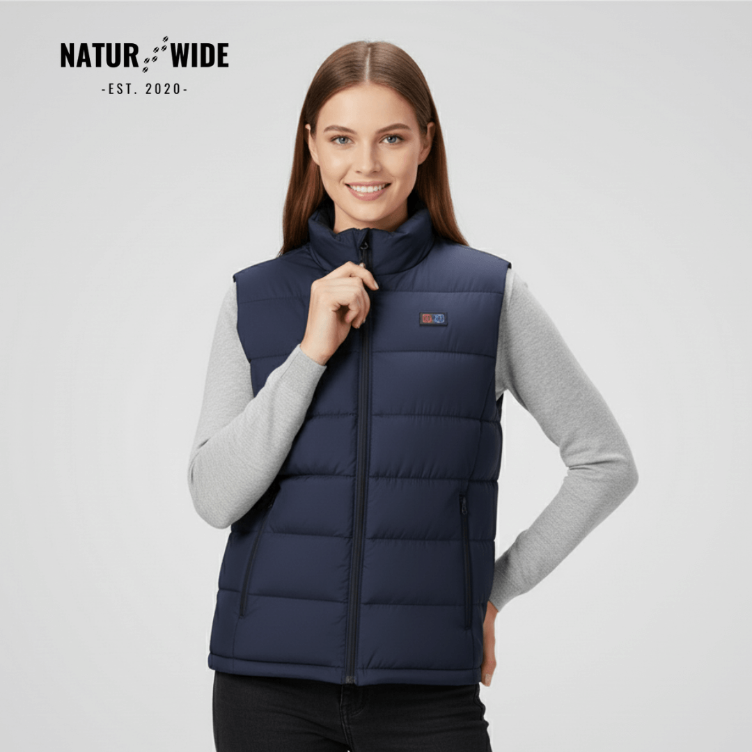 Heated Vest – 9 Heating Zones, USB Rechargeable & Waterproof