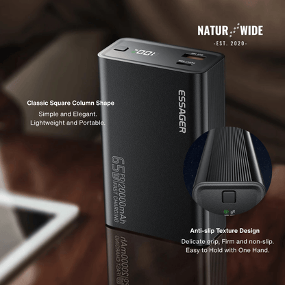 65W Fast Charging 20000mAh Portable Power Bank
