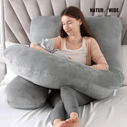 G-Shape Full Body Maternity Pillow – Memory Foam, Cotton Cover