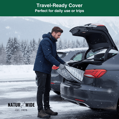 Car Windshield Snow Cover – Frost &amp; Sun Protection for Sedans &amp; SUVs