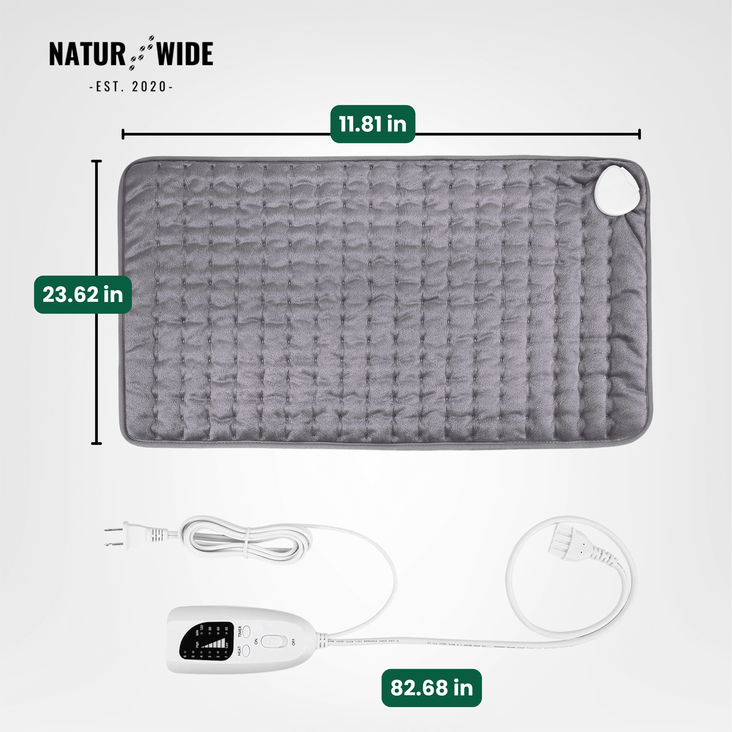 Electric Heating Blanket – Heat Pad for Back, Belly & Legs with 6 Temperature Levels