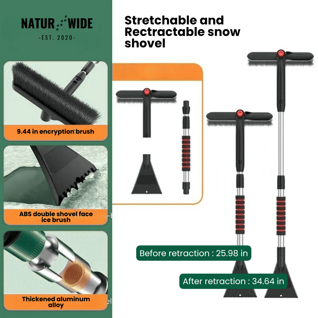 Extendable Snow Shovel & Ice Scraper