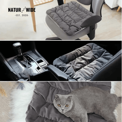 USB Electric Heating Cushion 18" – Heated Pad for Chair, Car &amp; Pets