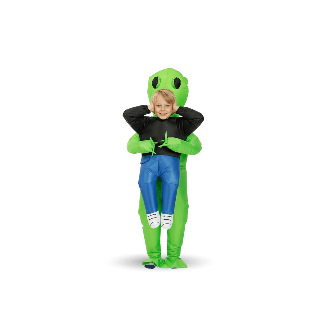 Inflatable Alien Costume – Funny “Pick Me Up” Illusion Suit