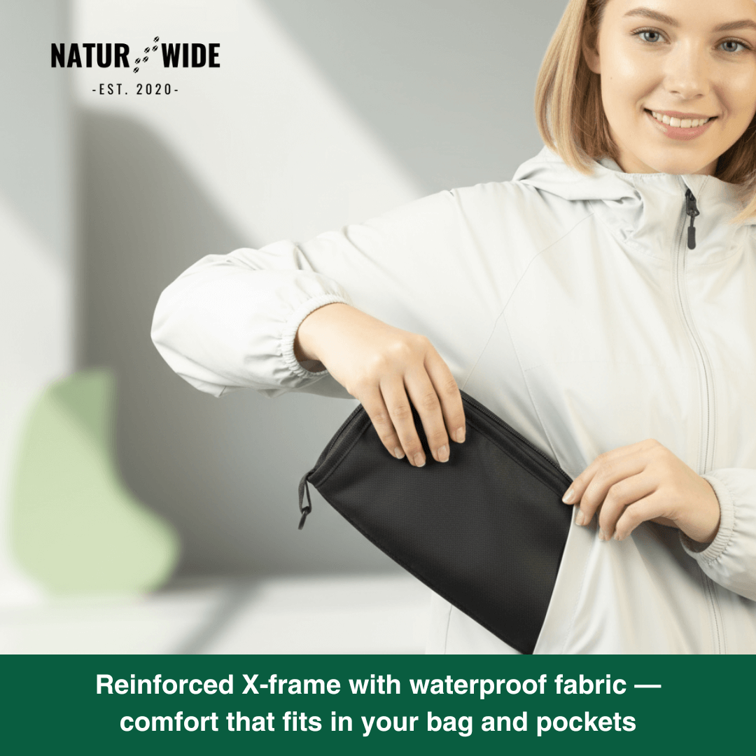 Foldable Camping Stool – Lightweight, Portable & Durable with Carry Bag for Travel