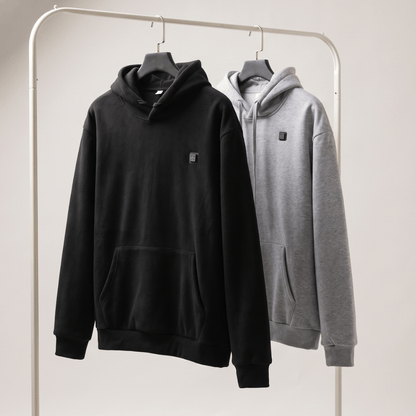 USB Heated Hoodie – Unisex Zip-Up with Thick Wool Lining