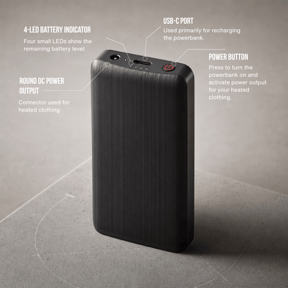Power Bank Pair for Heated Socks — 3.7V / 2A, 2×4,000 mAh