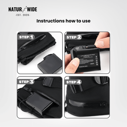 Heated Gloves – 3 Heat Levels, Waterproof & Windproof