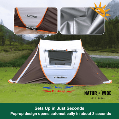 Pop-Up Throw Tent 5-8 Person – Automatic Waterproof Camping Tent