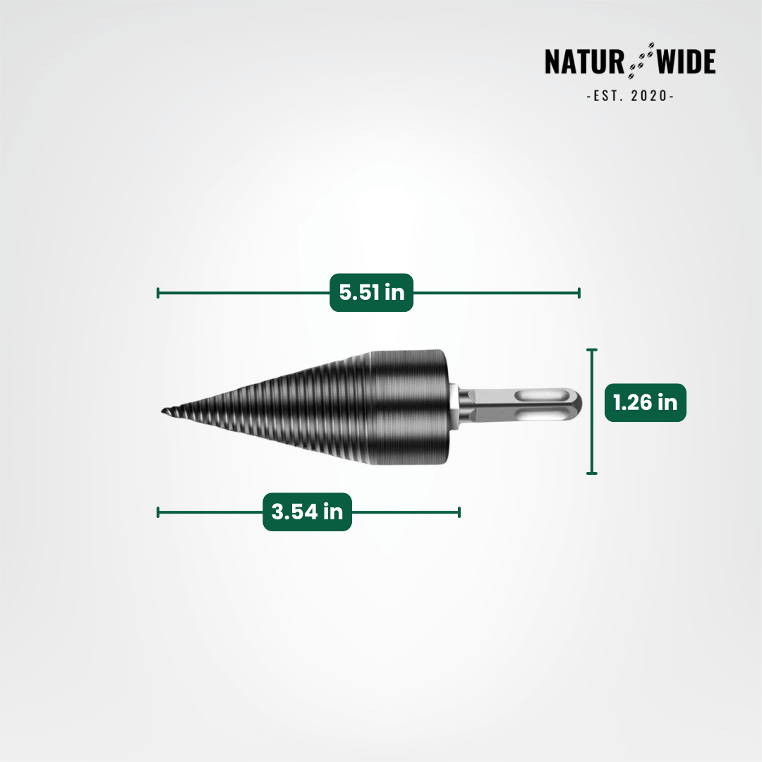 Firewood Splitter Drill Bit 32mm – Wood Splitting Cone