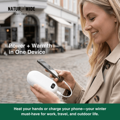 Double-Heat Hand Warmer – Rechargeable Pocket Warmer