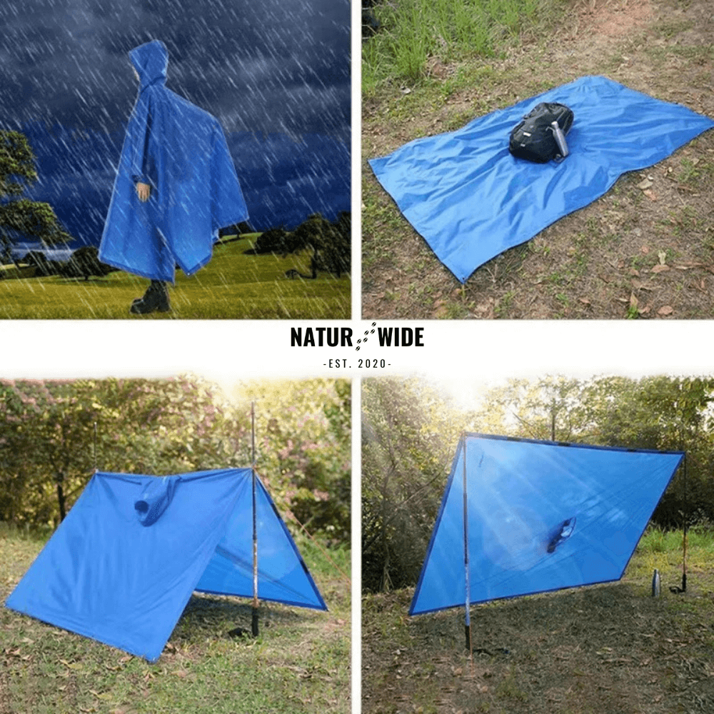3 in 1 rain poncho – protection for all weather conditions