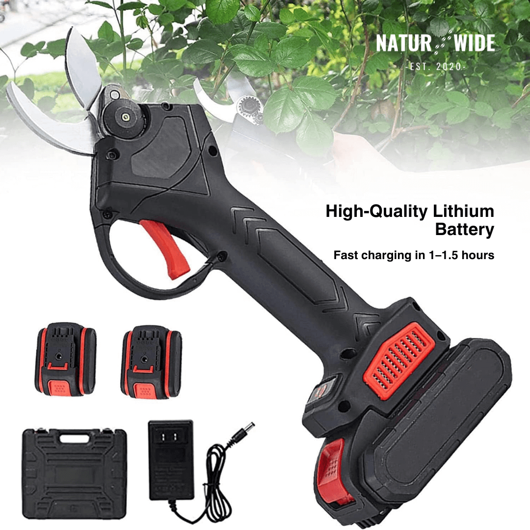 Cordless Electric Pruning Shears – 1.2" Cutting Capacity (2 Batteries)